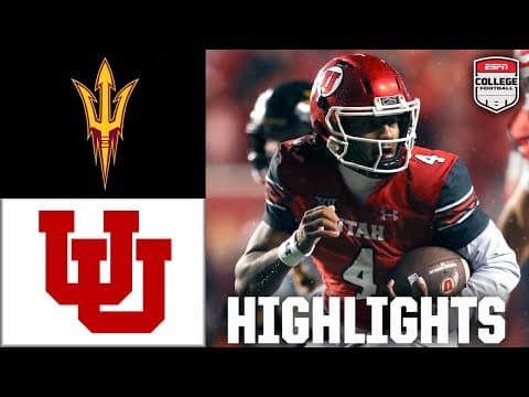 Arizona State Sun Devils vs. Utah Utes | Full Game Highlights | ESPN College Football