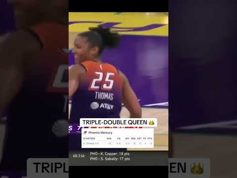 Alyssa Thomas broke her own record for the most triple-doubles in a WNBA season 👏