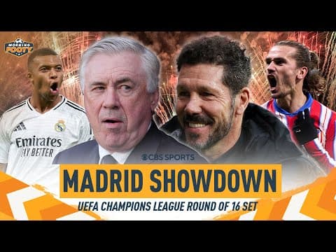 Real Madrid vs. Atlético: Mbappé gets MADRID DERBY WISH in Champions League Round of 16 draw 😮🏆