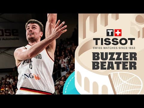 Jonas Mattisseck 🇩🇪 | 🚨 TISSOT Buzzer Beater | FIBA Basketball World Cup 2027 European Qualifiers