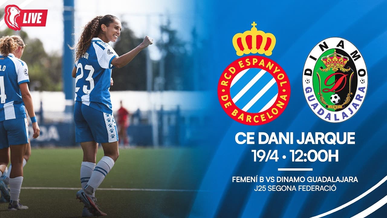 🔴 LIVE | ⚽ Femení B 🆚 Dinamo Guadalajara | J25 Segona Federació
