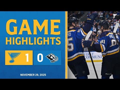 Game Highlights: Blues 1, Mammoth 0