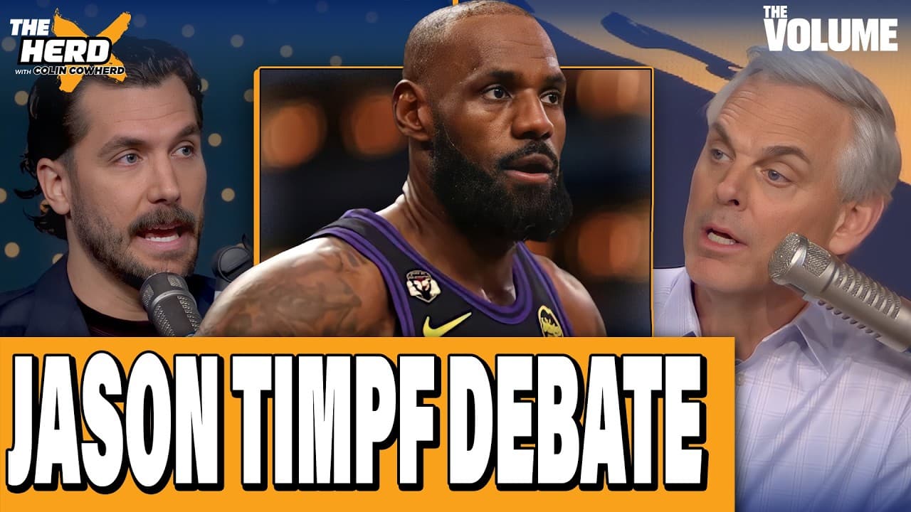 Colin Cowherd & Jason Timpf DEBATE NBA Playoffs, LeBron James, Wemby & Draft | THE HERD