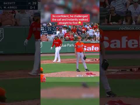 Wilyer Abreu was confident 😂