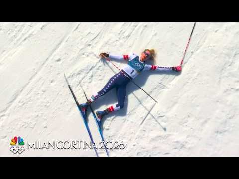 XC ski finish line carnage & "snotsickles" - the graphic symbols of 100% effort | Winter Olympics