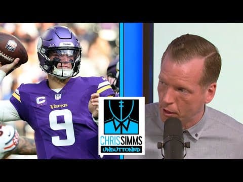 Vikings' J.J. McCarthy still in 'beginner phase' after Week 11 | Chris Simms Unbuttoned | NFL on NBC