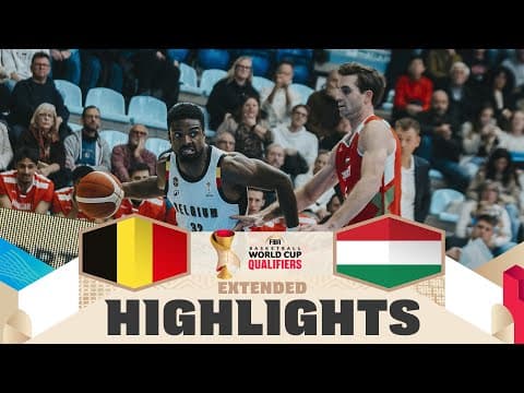Belgium 🇧🇪 v Hungary 🇭🇺 | Extended Highlights | FIBA Basketball World Cup 2027 European Qualifiers
