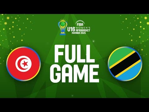 LIVE - Tunisia v Tanzania | FIBA U16 Women's AfroBasket 2025 | Group Phase