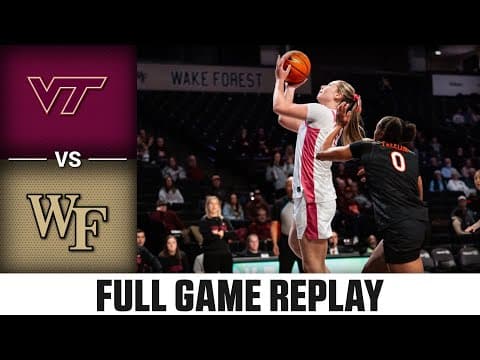 Virginia Tech vs. Wake Forest Full Game Replay | 2025-26 ACC Women's Basketball