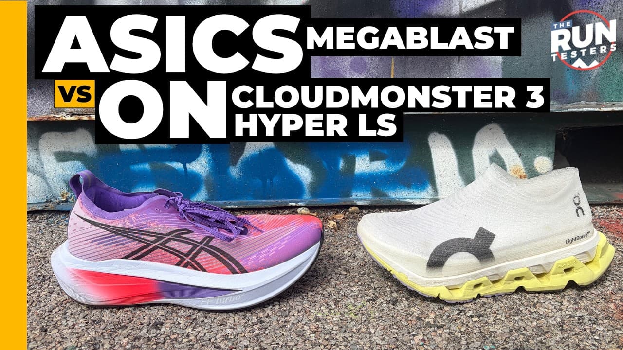 On Cloudmonster 3 Hyper LS vs Asics Megablast: Max stacked super trainers compared