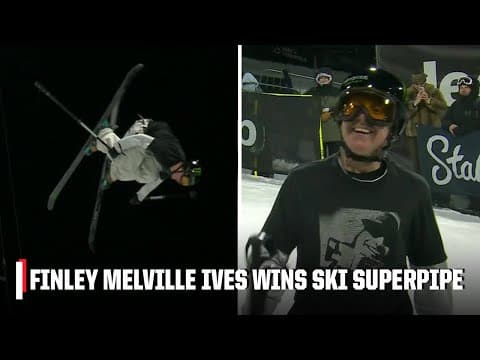 Finley Melville Ives wows the crowd with his win in the Men's Ski Superpipe 🥇 | 2026 X Games