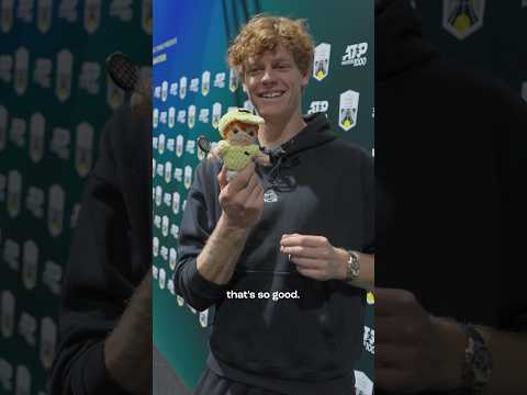 mini jannik bringing big jannik luck 🏆🍀 #janniksinner #rolexparismasters