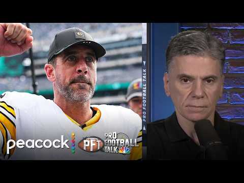Aaron Rodgers participates in first day of Pittsburgh Steelers OTAs | Pro Football Talk | NFL on NBC