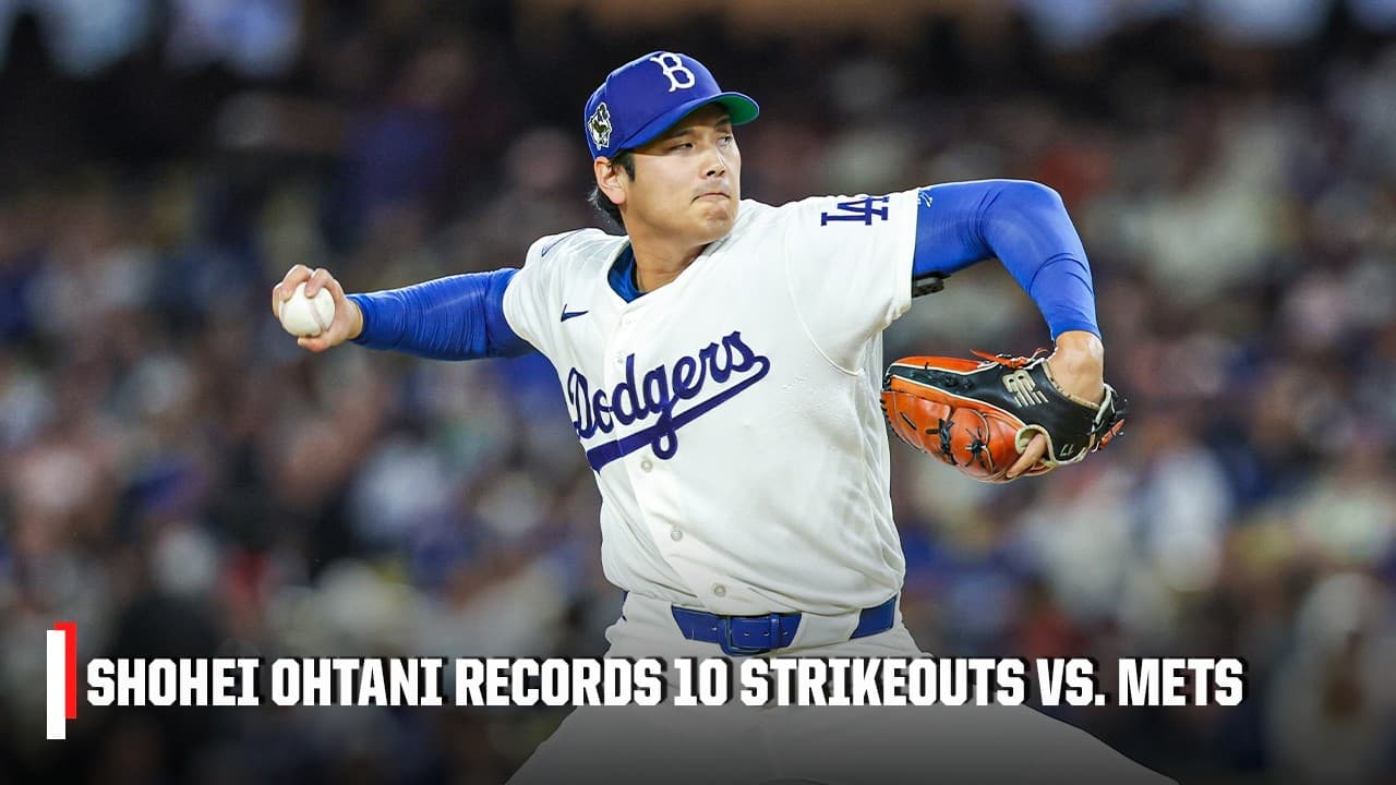 10 STRIKEOUTS 😮‍💨 Shohei Ohtani shows out on the mound in Dodgers' win over the Mets 🔥 | ESPN MLB