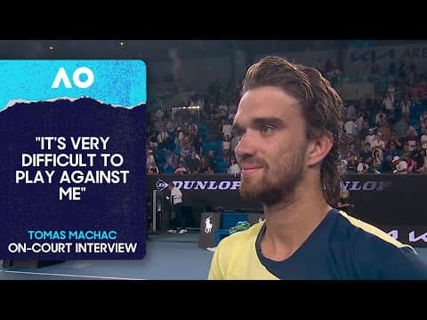 Tomas Machac On-Court Interview | Australian Open 2026 First Round