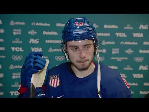 Quinn Hughes & Connor Hellebuyck on Team USA's overtime win vs. Sweden