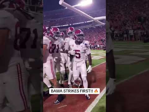 Alabama gets the first TD vs. Georgia 🔥