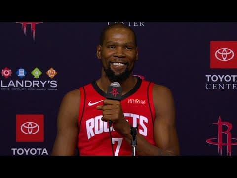 "It Felt Organic " - Kevin Durant Speaks On Why He Came To Houston at Rockets 2025 Media Day