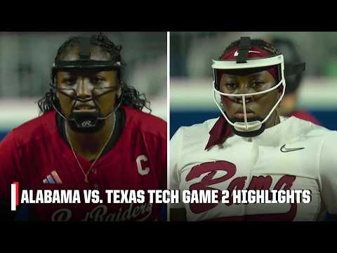 SEMIFINALS ELIMINATION 🥎 Texas Tech vs. Alabama | Full Highlights | Women’s College World Series
