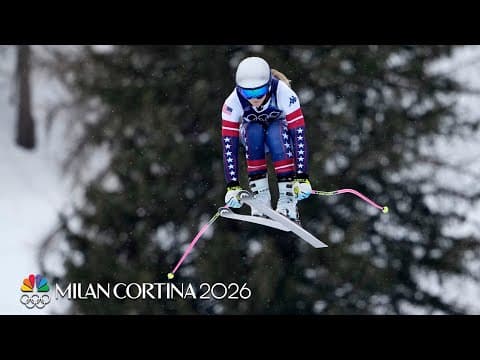 USA's Breezy Johnson, Lindsey Vonn shine in second training run | Winter Olympics 2026 | NBC Sports