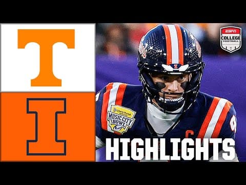 Music City Bowl: Tennessee Volunteers vs. Illinois Fighting Illini | Full Game Highlights | ESPN CFB