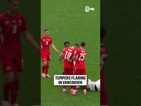 Things get chippy between Switzerland and Canada players