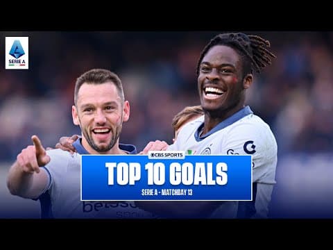 Serie A Top 10 Goals of Matchday 13 - 2024/25 | Ademola Lookman, Stefan de Vrij | CBS Sports Golazo