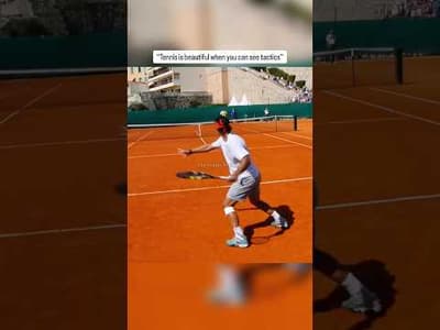 Rafa Nadal Brutal Hitting (court level)