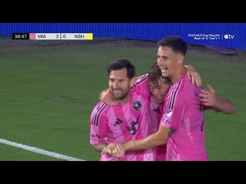Messi Completes FIRST HALF BRACE in Game 3! | 2025 Audi MLS Cup Playoffs