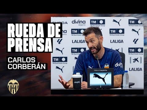 RUEDA DE PRENSA DE CARLOS CORBERÁN PREVIA AL VALENCIA CF - LEVANTE UD