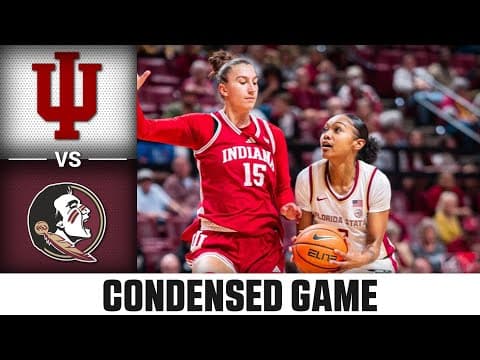 Indiana vs. Florida State Condensed Game | 2025-26 ACC Women’s Basketball