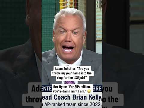 Rex Ryan reacts to Brian Kelly being fired by LSU 😅