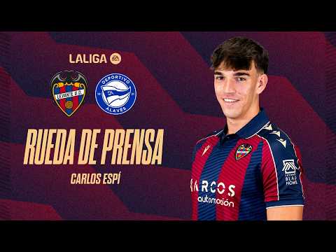 RUEDA DE PRENSA de CARLOS ESPÍ previa al encuentro ante el D. Alavés (J26)