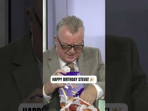 Stevie couldn't stop smiling opening these gifts 🎁😃