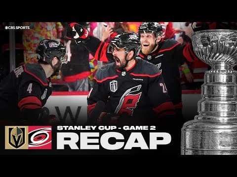 Hurricanes STUN Golden Knights with OT winner, series tied 1-1 | 2026 Stanley Cup Final