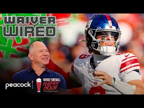 Target QBs Jaxson Dart, Joe Flacco on Week 8 waiver wire | Fantasy Football Happy Hour | NFL on NBC