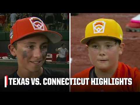 PITCHING DUEL 🤯 Texas vs. Connecticut | Full Game Highlights | Little League Baseball World Series