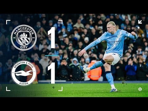 HIGHLIGHTS! City share the Premier League spoils with Brighton | Man City 1-1 Brighton | PL