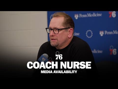 Philadelphia 76ers Postgame Media Availability 🎙️ | Coach Nurse | 11.17.25