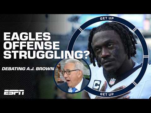 EAGLES ON THE VERGE OF FALLING APART? 😳 Debating A.J. Brown's CRYPTIC message 👀 | Get Up
