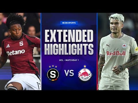 Sparta Praha vs. Salzburg: Extended Highlights | UCL League Phase MD 1 | CBS Sports Golazo