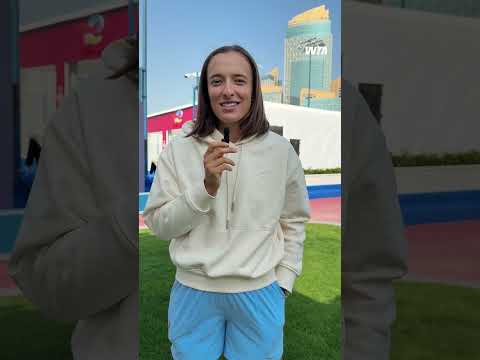 Free time = Winter Olympics watch time for Iga Swiatek 🤩❄️ #wta #tennis #olympics #sports