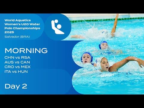 Day 2 Morning Highlights | U20 Women’s Water Polo World Aquatics 2025