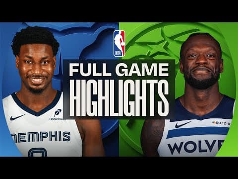 GRIZZLIES at TIMBERWOLVES | FULL GAME HIGHLIGHTS | December 17, 2025