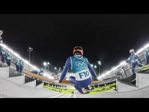 360VR: Fly with the ski jumpers at the Winter Olympics | NBC Sports