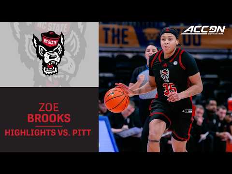NC State Guard Zoe Brooks Highlights vs. Pitt