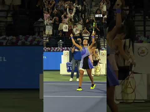 VOLUME UPPPPPP 🗣️ Unreal scenes for Alex Eala! #wta #tennis #dubai