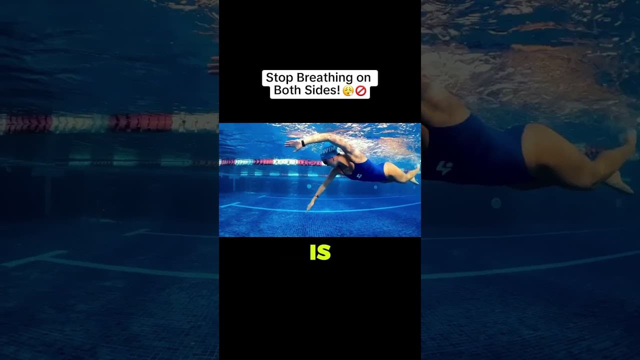Stop forcing yourself to breathe on both sides 🏊‍♂️