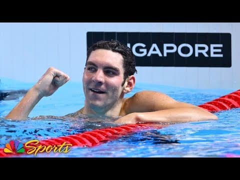 Jack Alexy breaks AMERICAN RECORD in men's 100 free semis at Worlds | NBC Sports