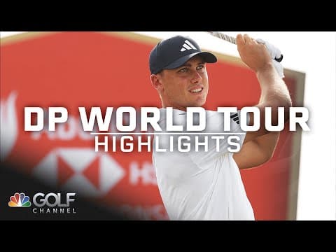 Ludvig Aberg drills hole-in-one at eighth hole during Abu Dhabi HSBC Championship | Golf Channel
